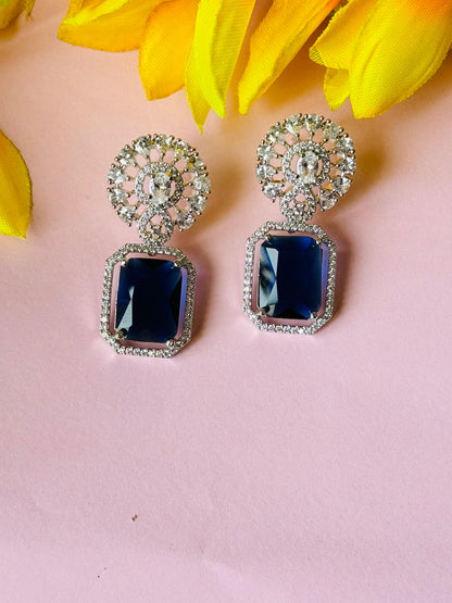 Mesmerizing Sapphire Ring Earrings