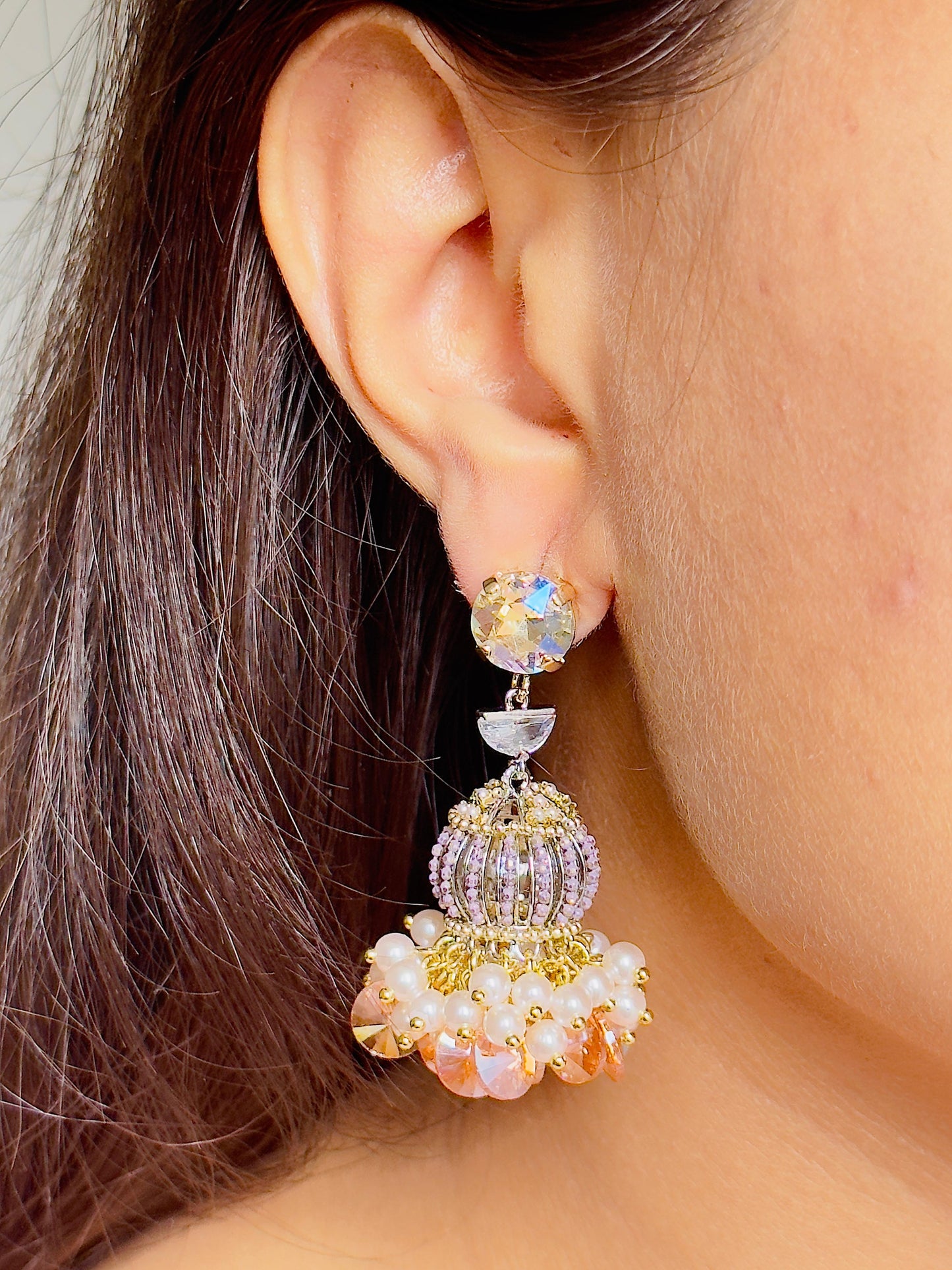 Sunset Dangle CZ Earrings