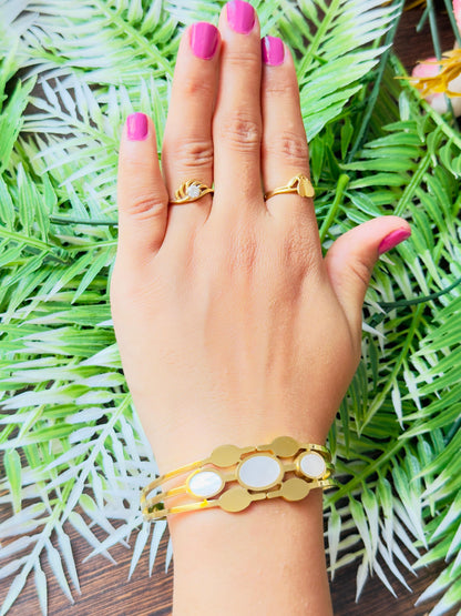 Golden Embrace Anti-Tarnish Kada Bracelet