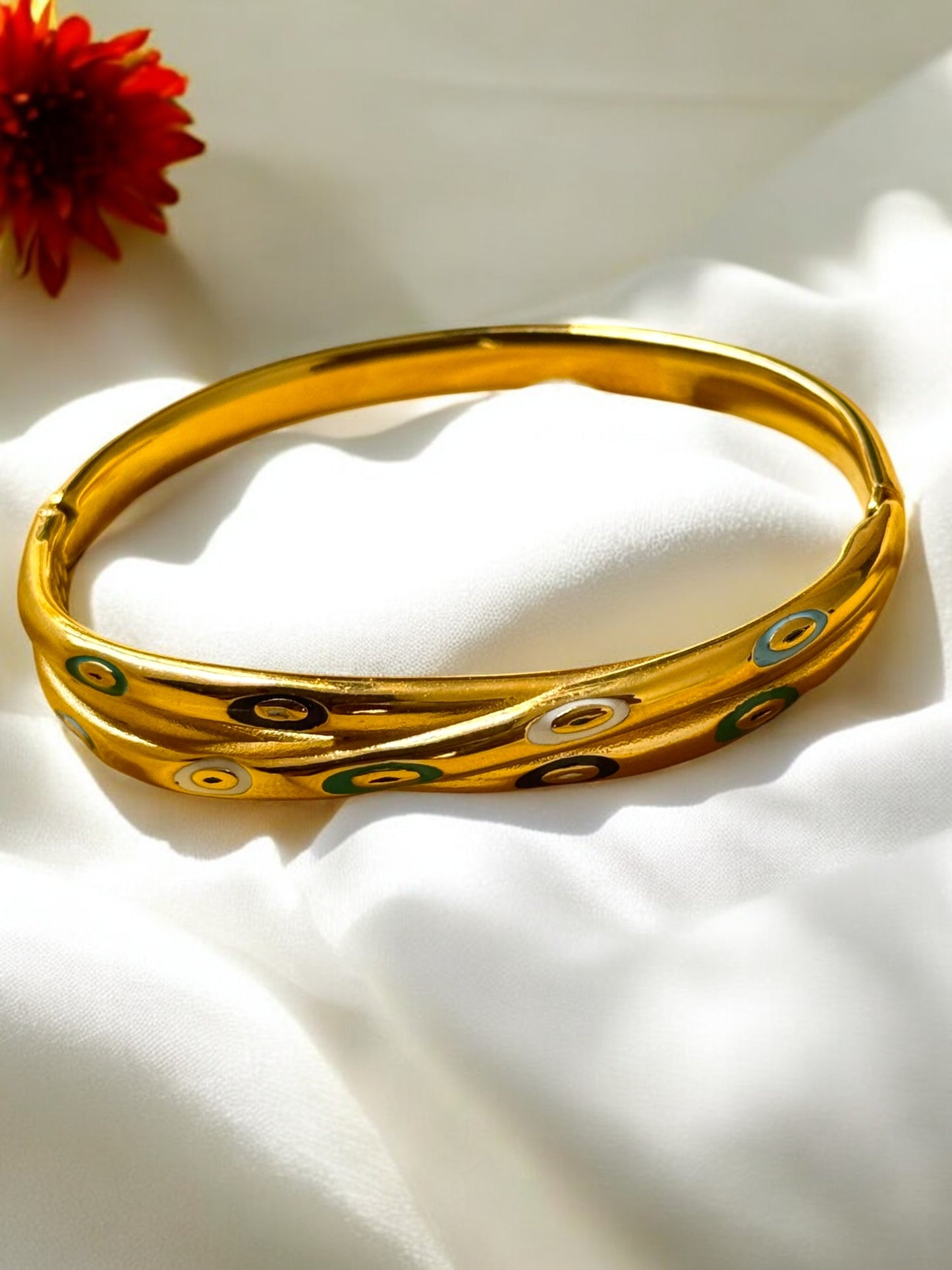 Twisted Gold-Plated Bracelet