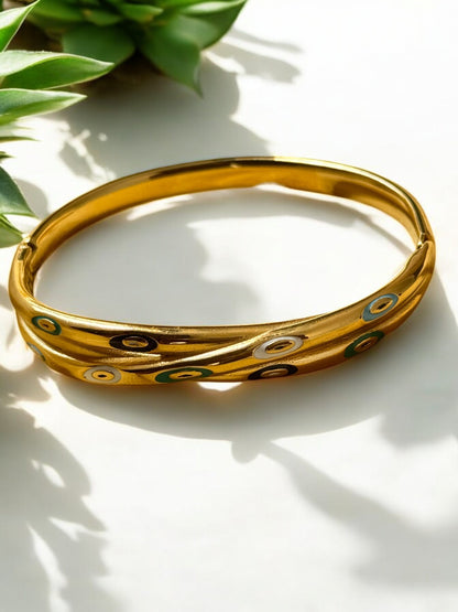 Twisted Gold-Plated Bracelet