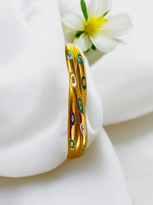 Twisted Gold-Plated Bracelet