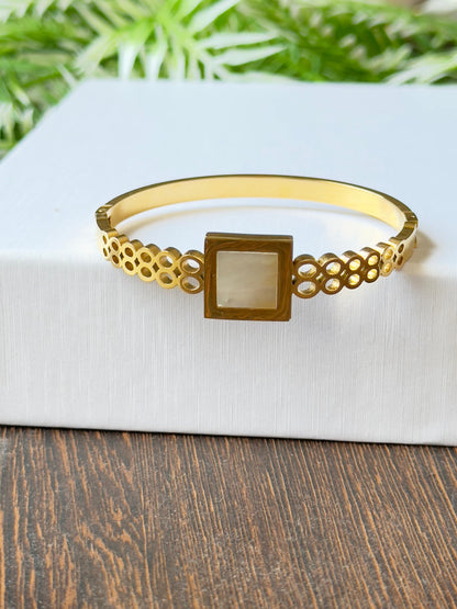 Geometric Charm Gold-plated Anti-tarnish Bracelet