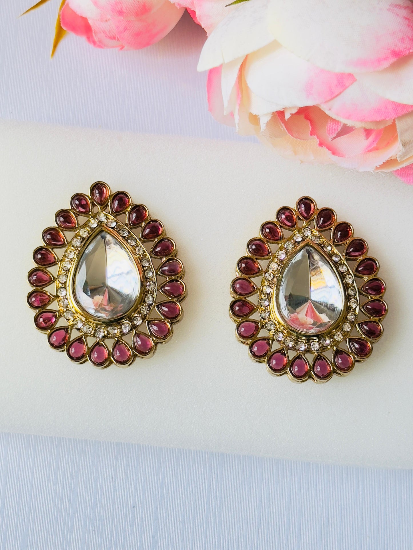 Maharani Kundan Studs Earrings