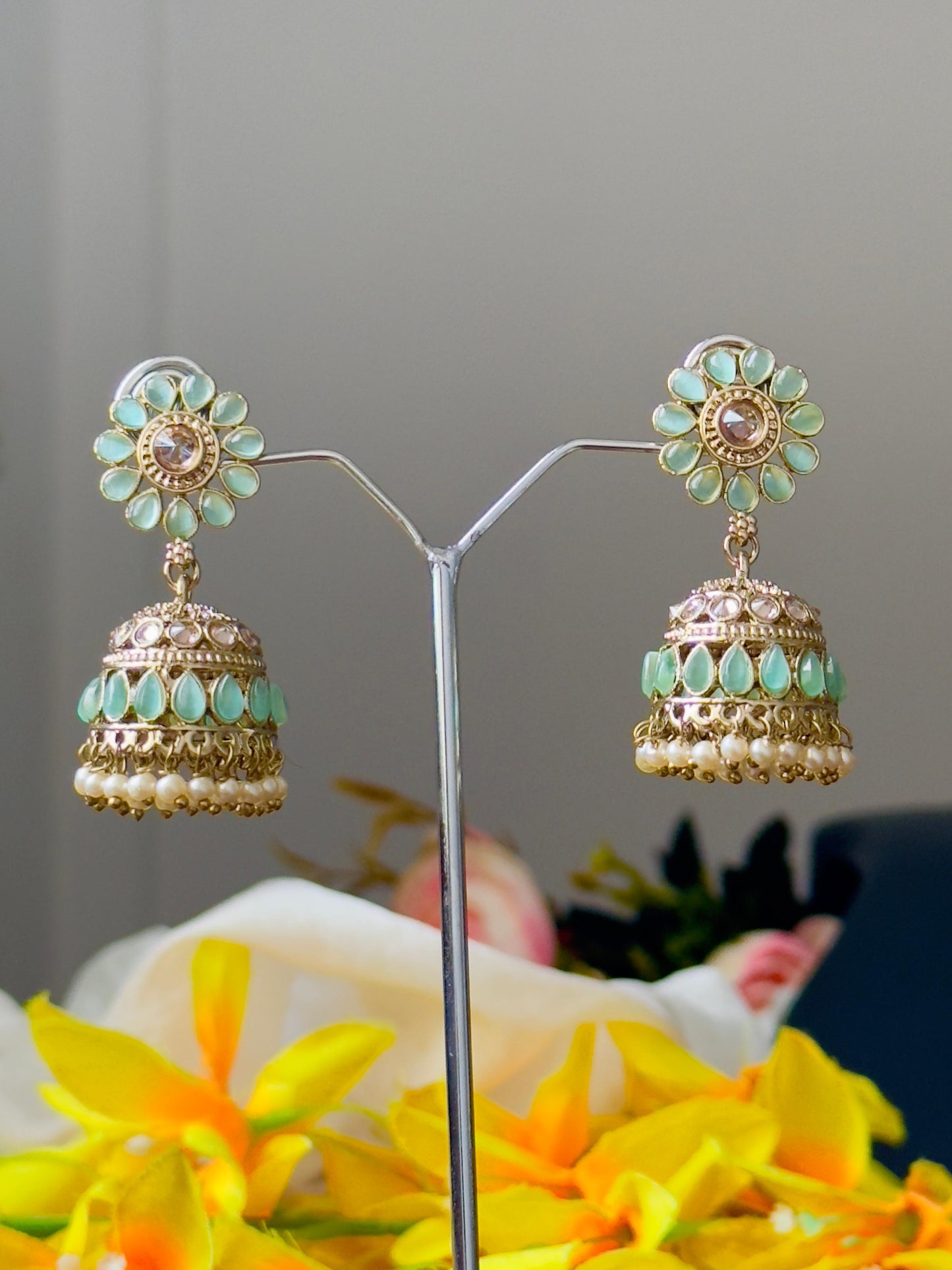 Pushp Pastel Jhumka Earrings