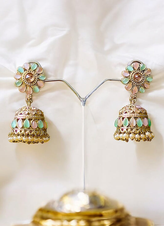 Pushp Pastel Jhumka Earrings