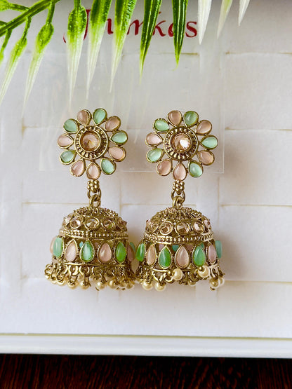 Pushp Pastel Jhumka Earrings