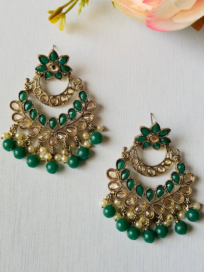 Tara Green Chandelier Earrings