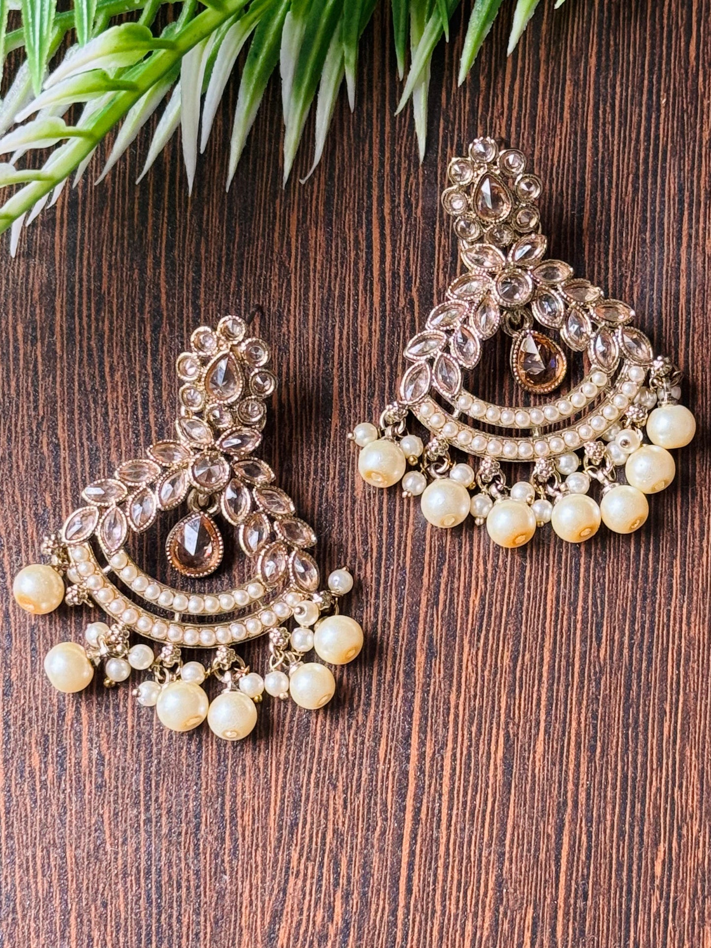 Shela chandbali earrings