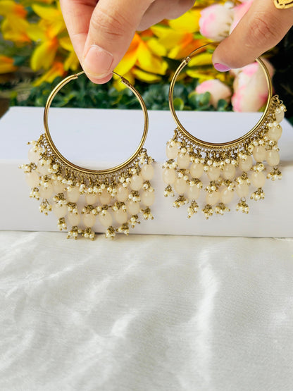 Chandrika beaded round shaped Earrings