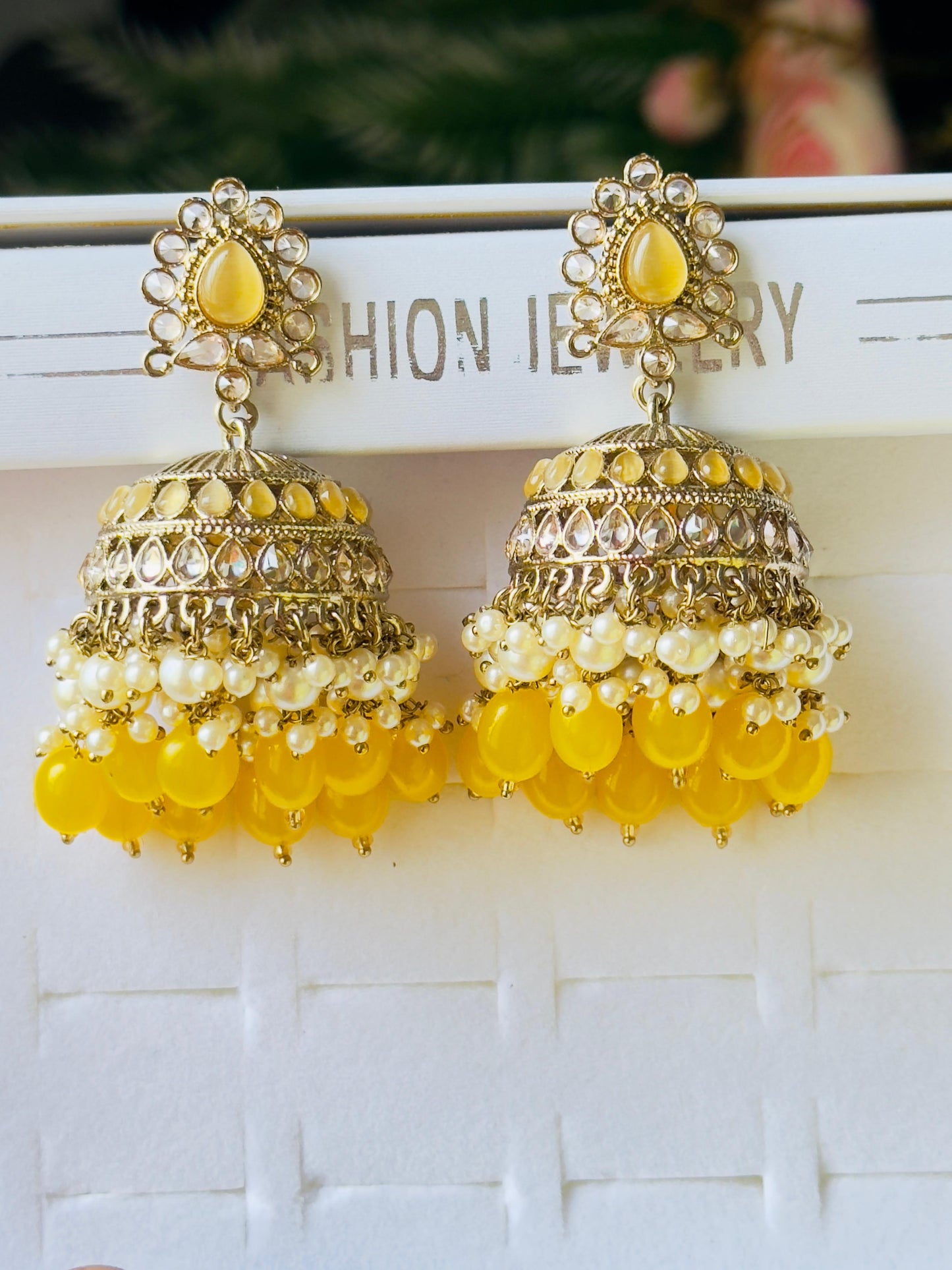 Haldwani Beaded Jhumka Earrings