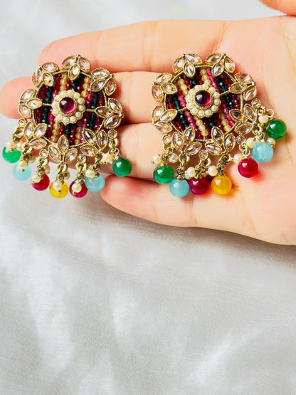 Vibrant Carnival Jhumkas