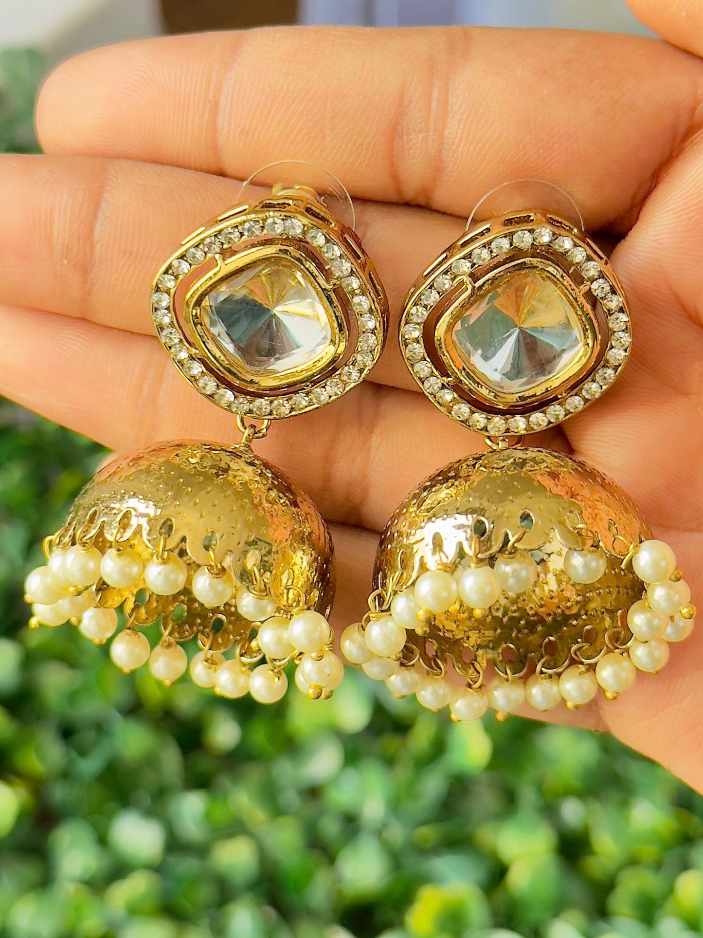 Shuma Kundan Jhumkas