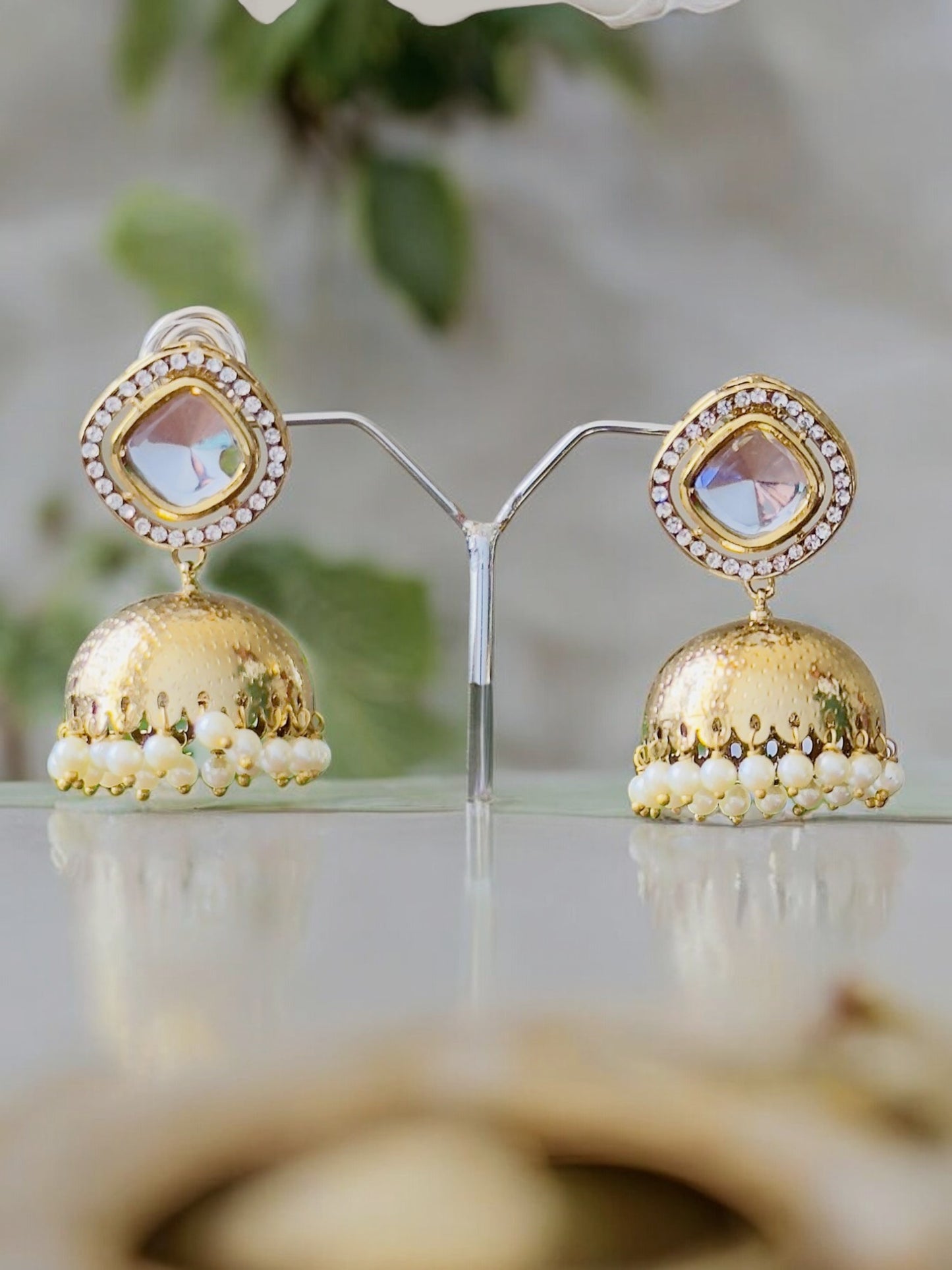 Shuma Kundan Jhumkas