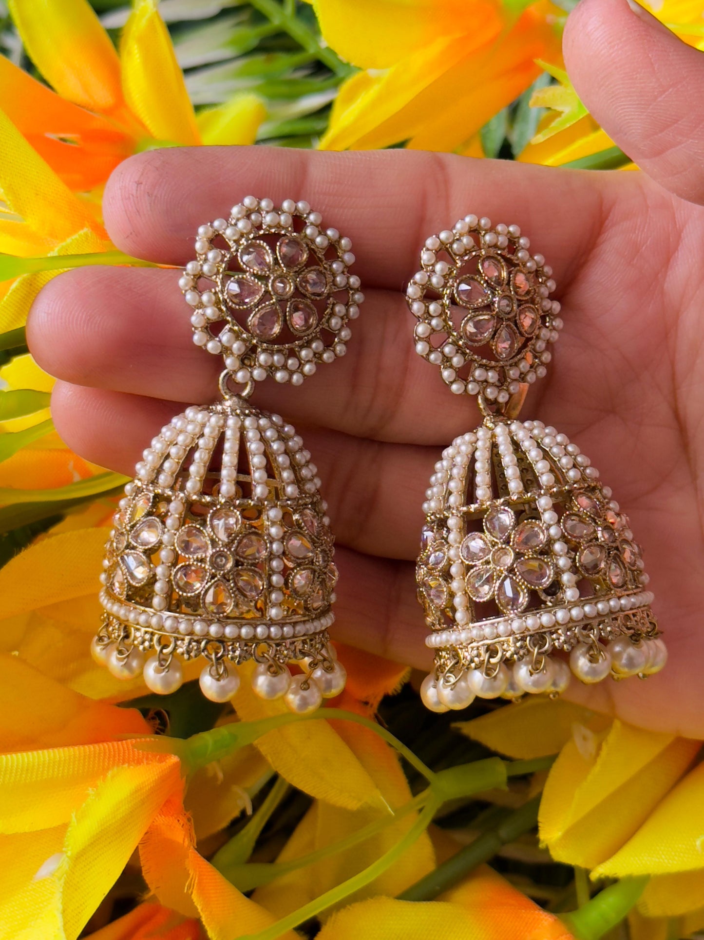 Jagrati Jhumka Earrings