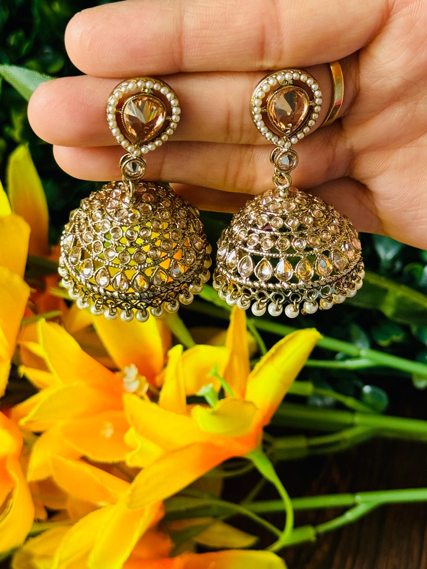 Pooja Jhumka Earrings