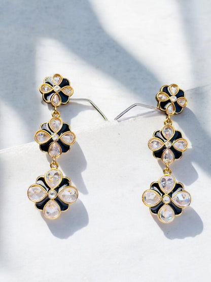 Meenal Floral Meenakari Earrings