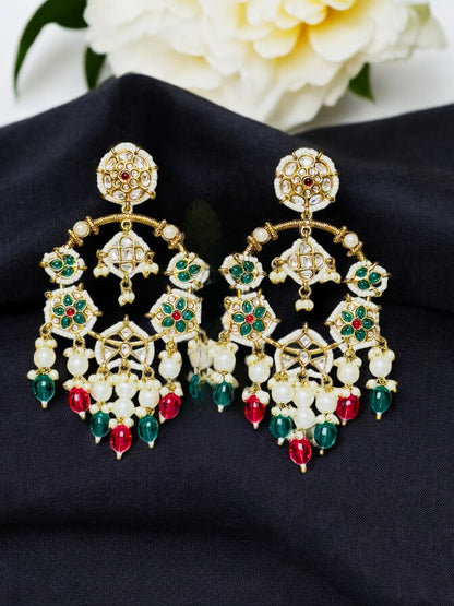 Ruhi Kundan Chandbali Earrings