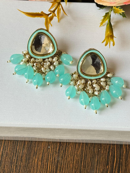 Kundan Teardrop Chandbalis