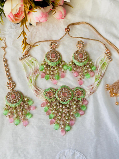 Vaani Kundan Polki Choker Set