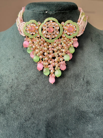 Vaani Kundan Polki Choker Set