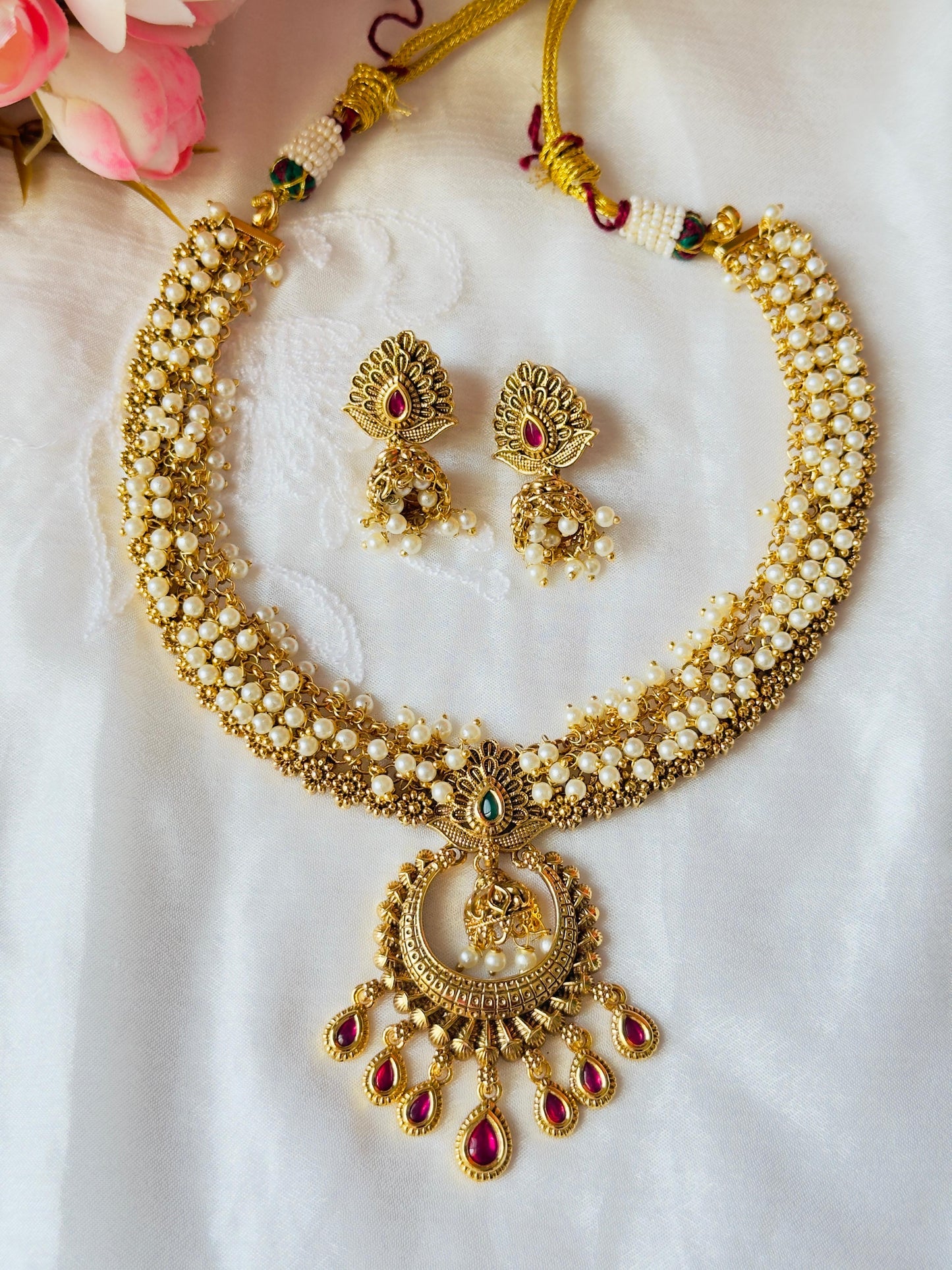 Nithya Antique Necklace Set