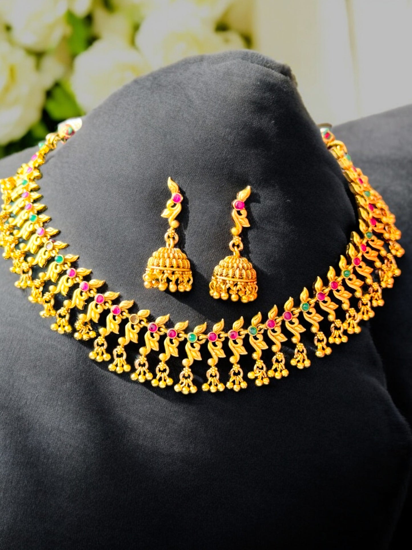 Aadhya Antique Necklace Set