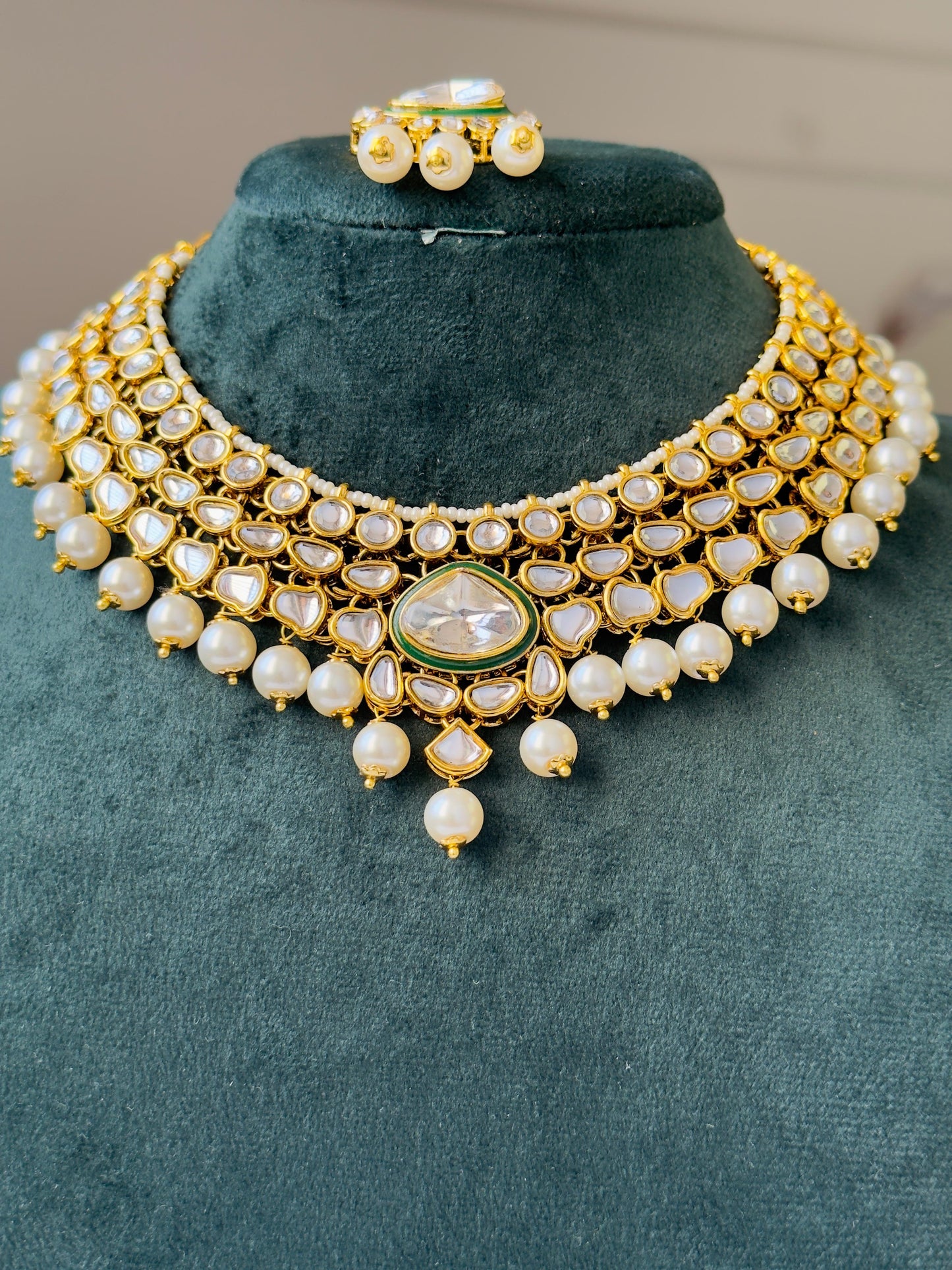 Anarkali Kundan Bridal and Bridesmaid necklace set