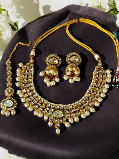 Anarkali Kundan Bridal and Bridesmaid necklace set