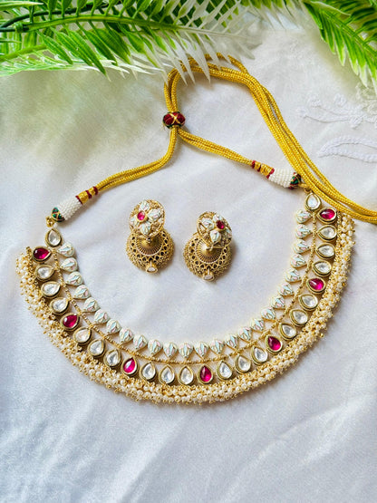 Smriti Meenakari Polki Necklace