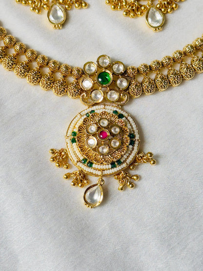 Paridhi Polki Antique Necklace Set