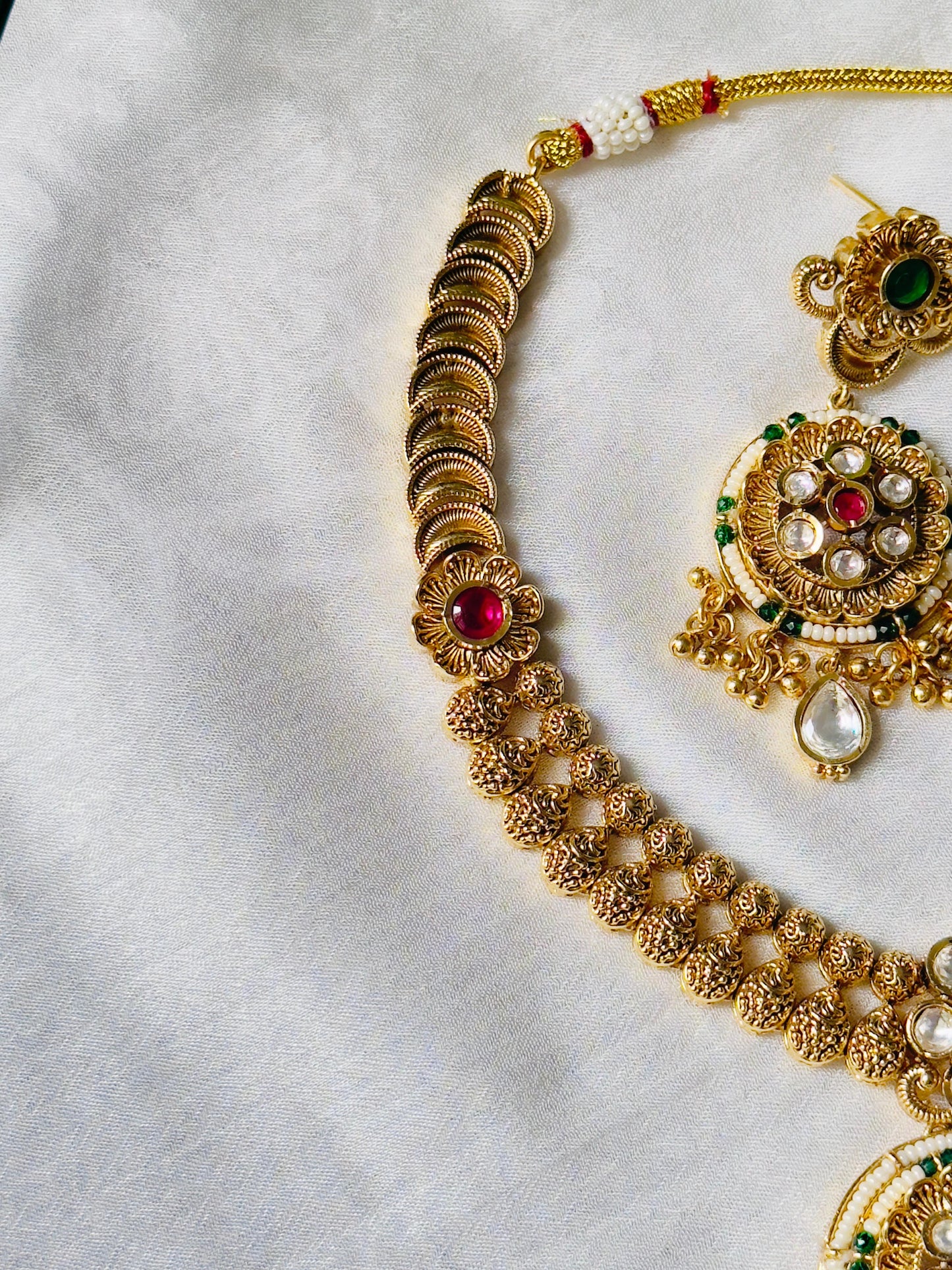 Paridhi Polki Antique Necklace Set