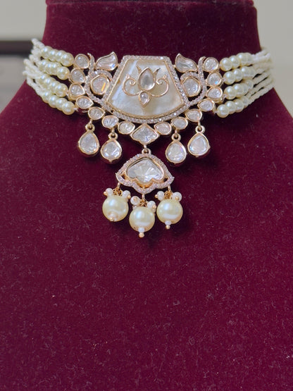 Akshara Moissanite Choker Set