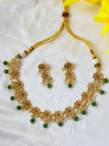 Varsha Antique Necklace Set