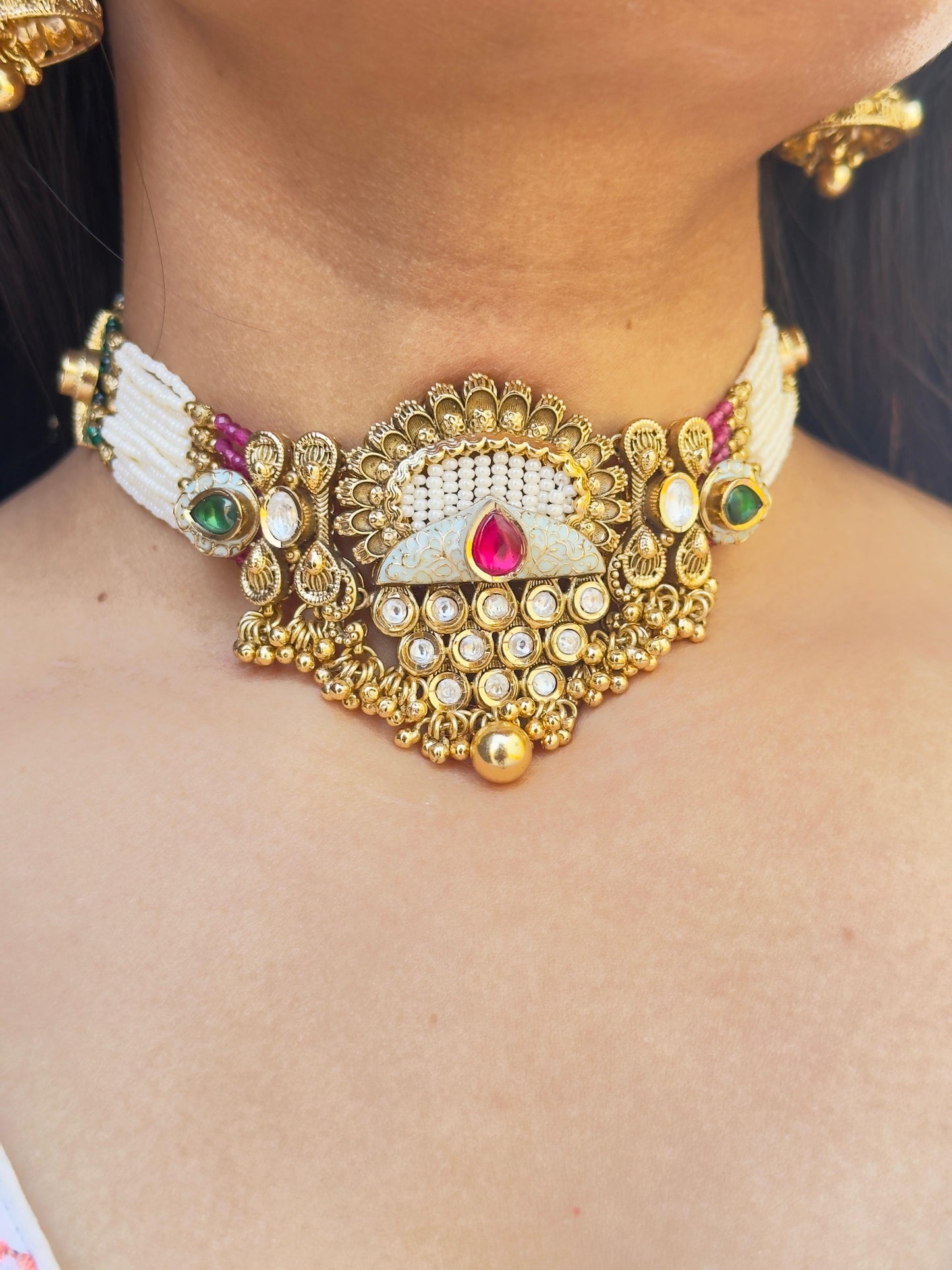 Shravya Antique Choker Set