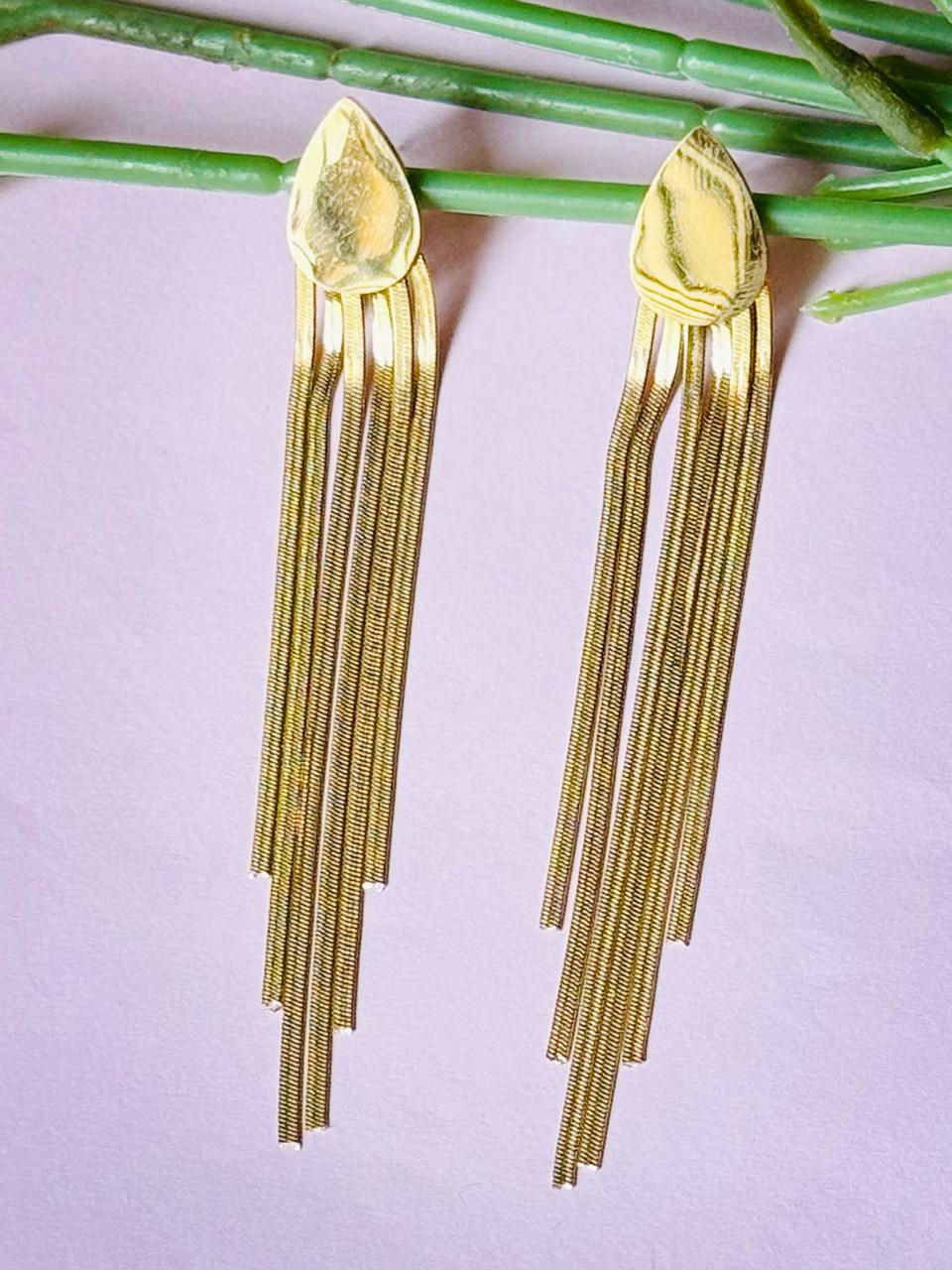 Anti-tarnish Tassel Earrings