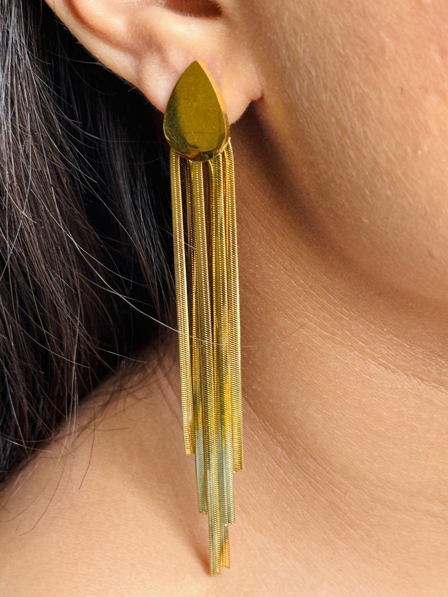 Anti-tarnish Tassel Earrings