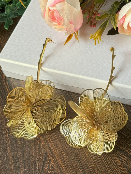 Beauty and the Beast lightweight floral earrings