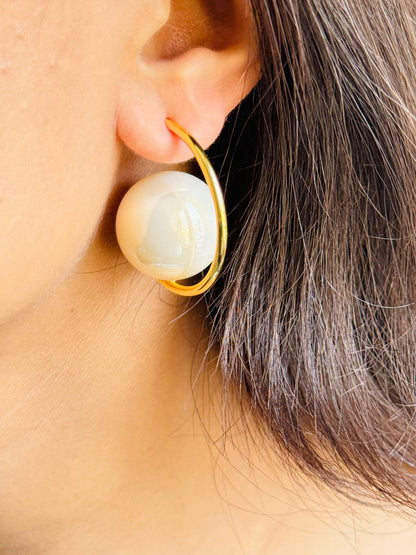 Orb Elegant Hoop Earrings