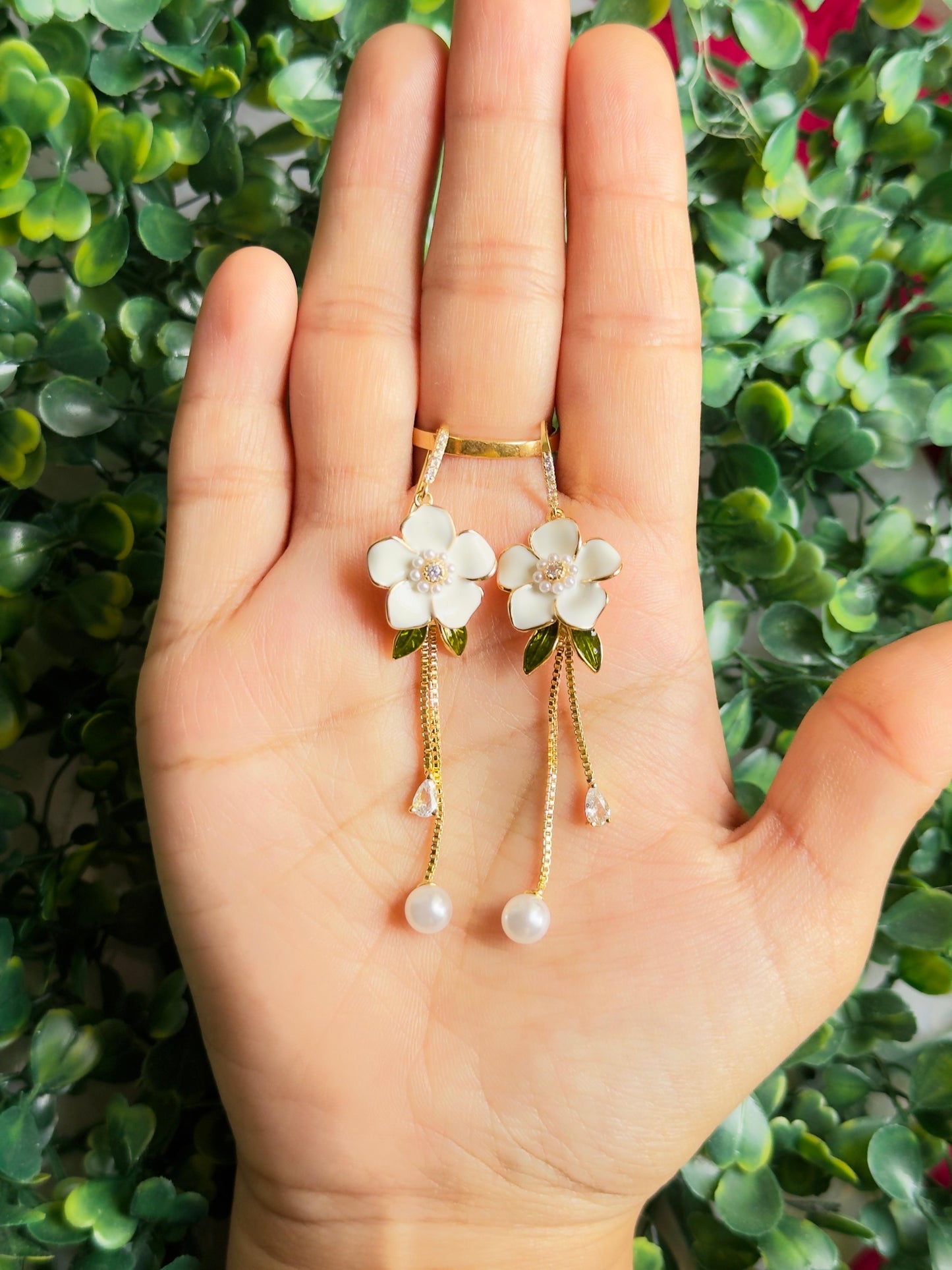 Blossom Pearlette Dangle Earrings