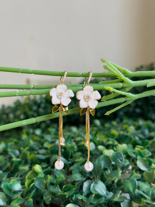 Blossom Pearlette Dangle Earrings