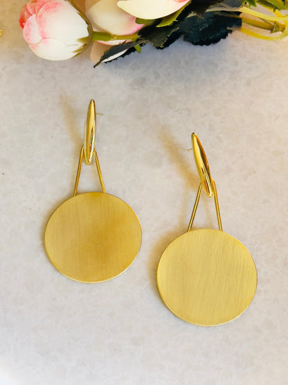 Sienna Disc Drop Earrings