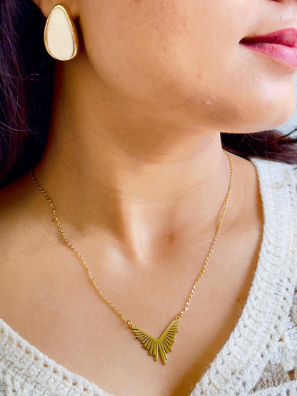 Gold-plated Winged Wonder Necklace