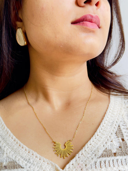 Gold-plated Solstice Pendant Necklace