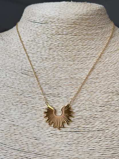 Gold-plated Solstice Pendant Necklace