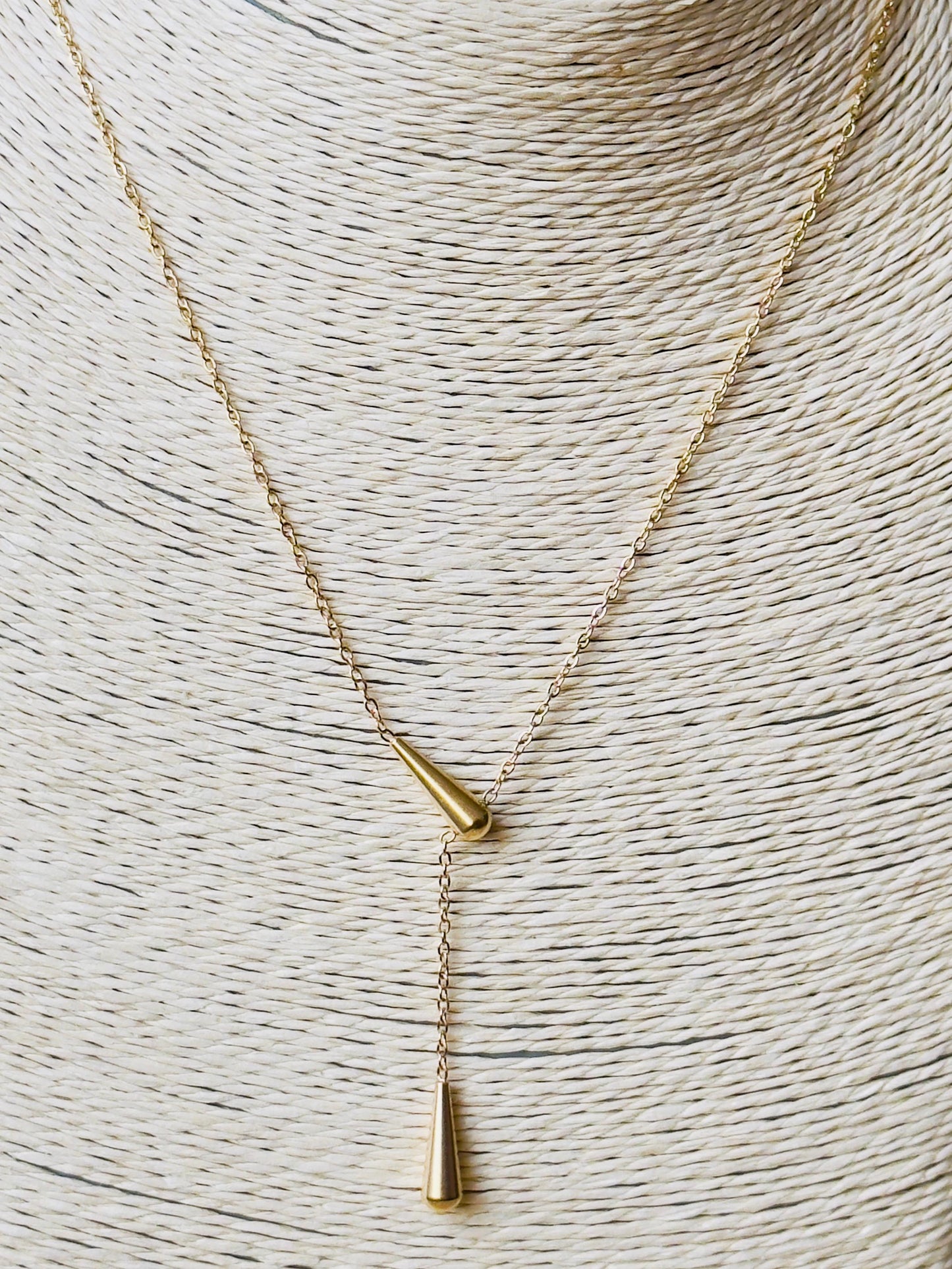 Minimalist Cone Pendant Anti-tarnish Necklace