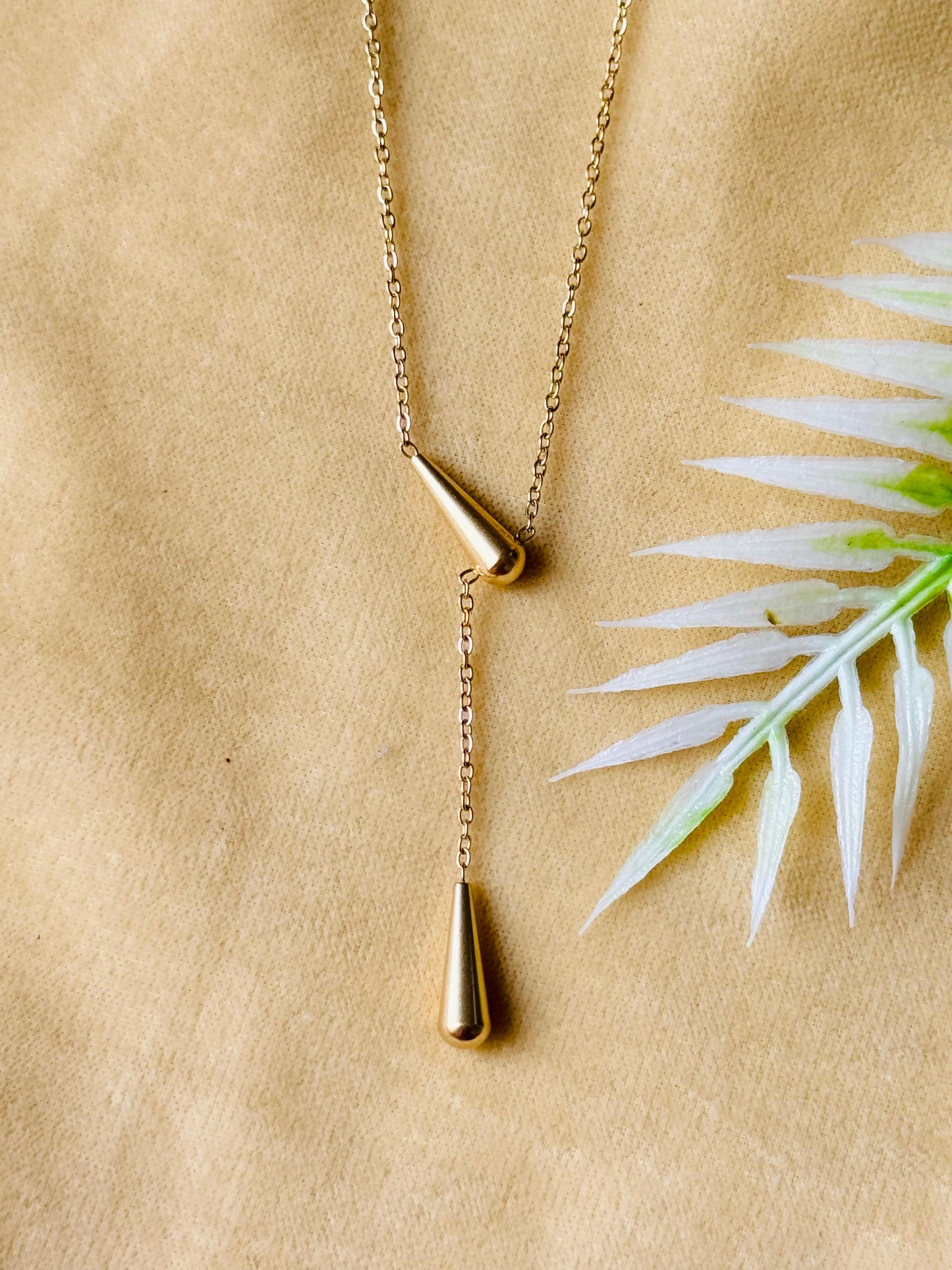 Minimalist Cone Pendant Anti-tarnish Necklace