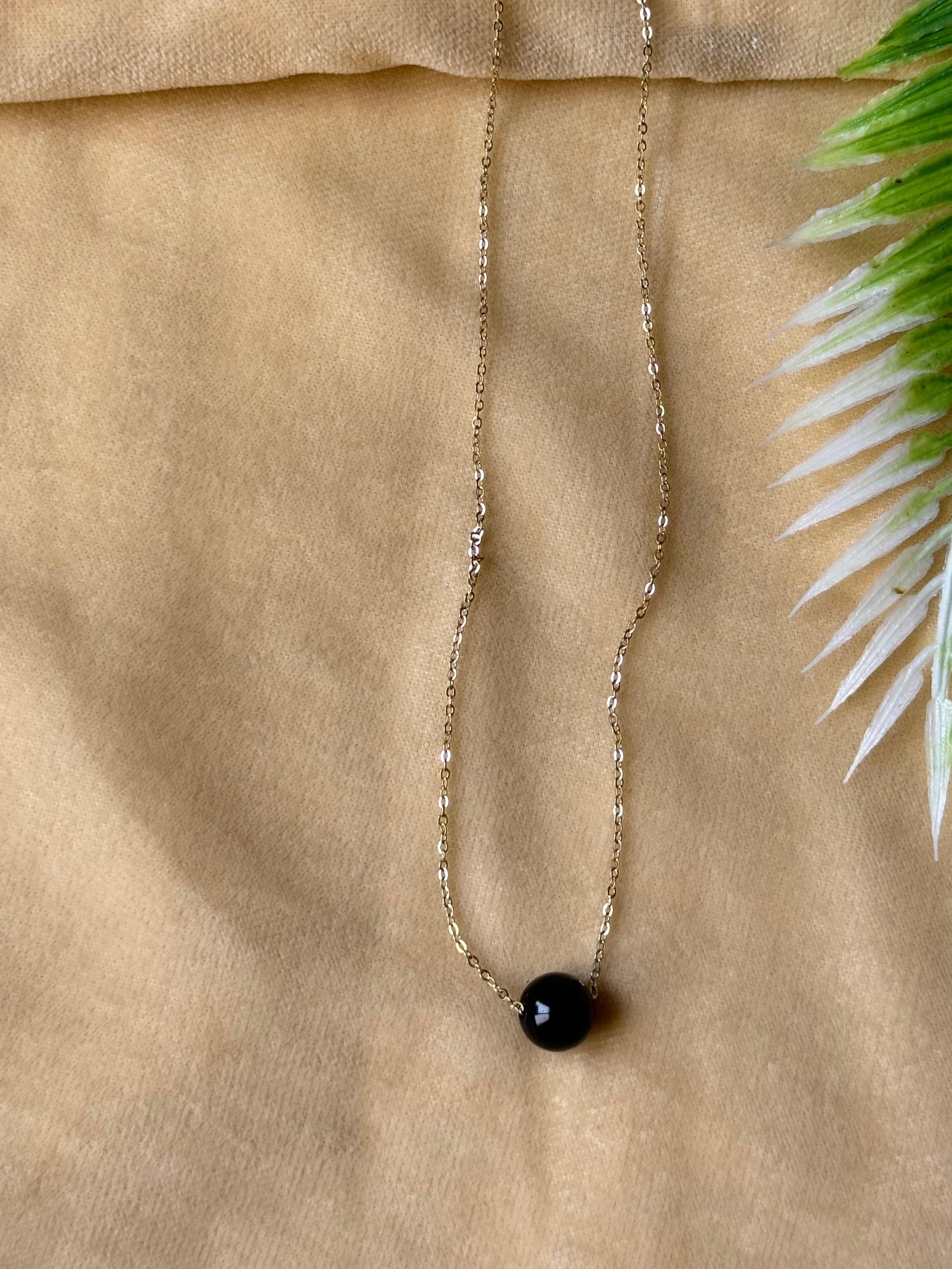 Black Ball Necklace