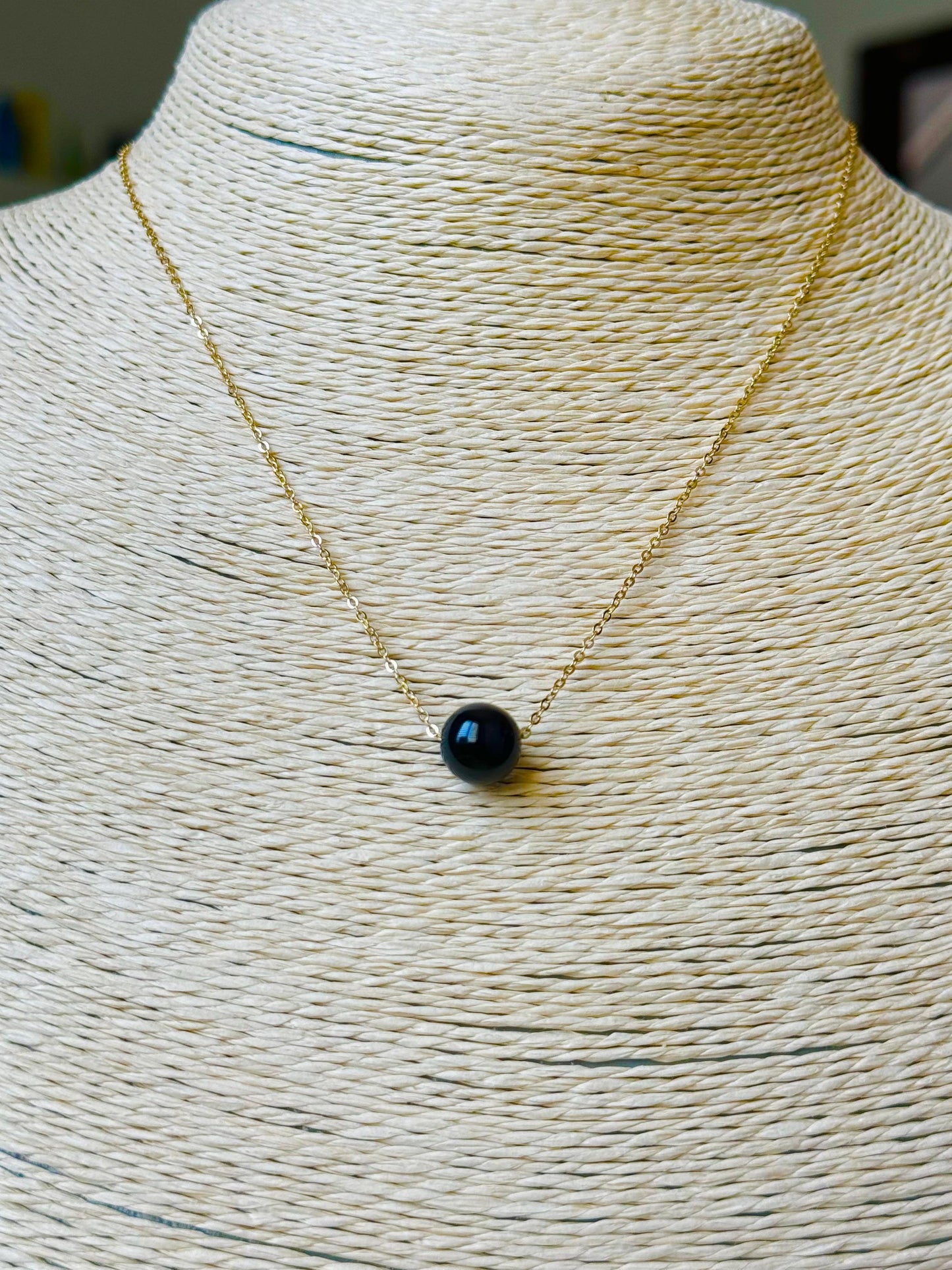 Black Ball Necklace