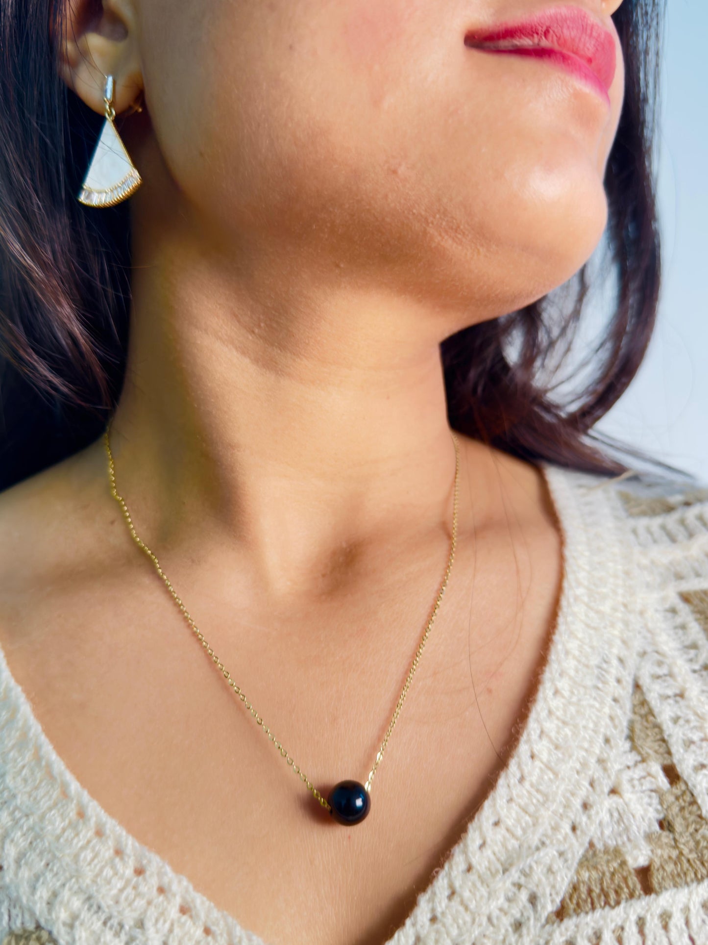 Black Ball Necklace